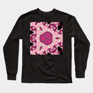 Kaleidoscope of Pink Pastel Mandala Long Sleeve T-Shirt